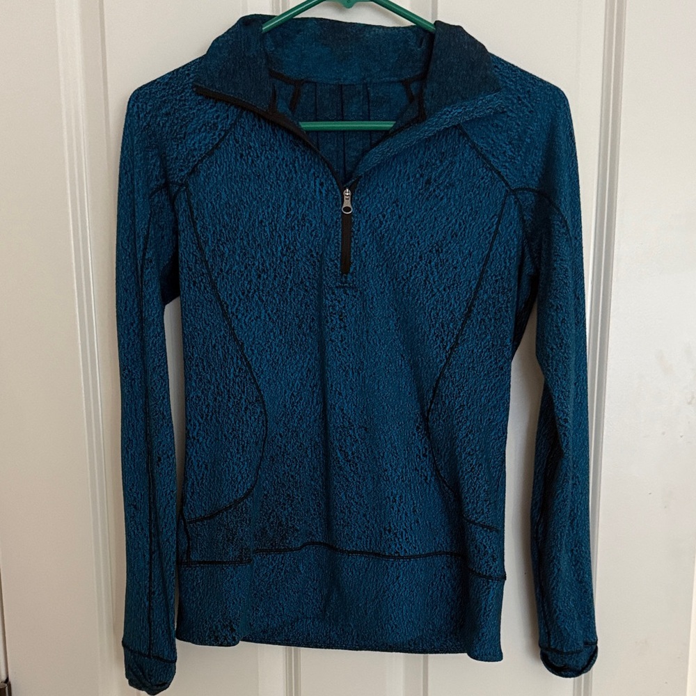 lululemon athletica Teal Half-Zip Hoodie